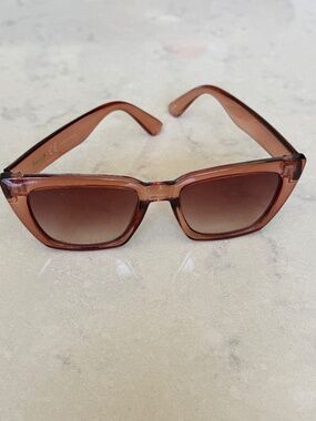 J. Crew Brown Oversized Cat Eye Sunglasses